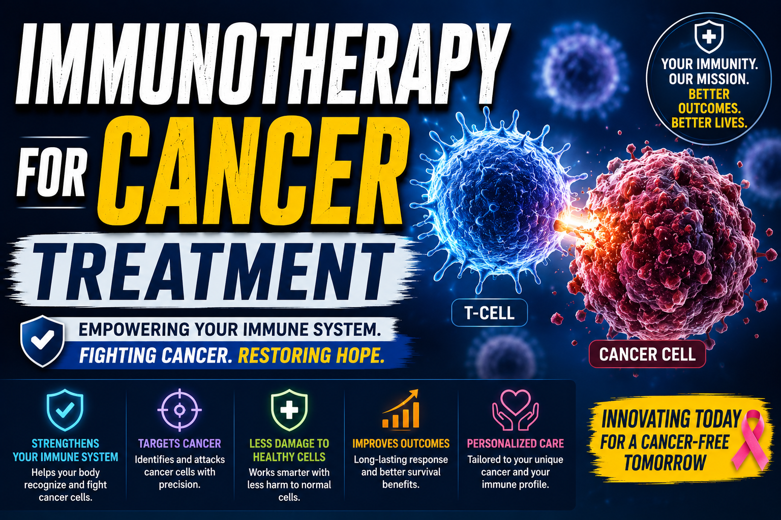 Read more about the article IMMUNOTHERAPY FOR CANCER TREATMENT