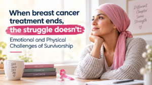 Read more about the article When breast cancer treatment ends, the struggle doesn’t : Emotional and Physical Challenges of Survivorship